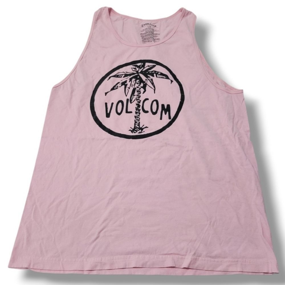 Volcom Shirt Size Large L Men's Volcom Tank Top Graphic Print Tank Top Palm Tree